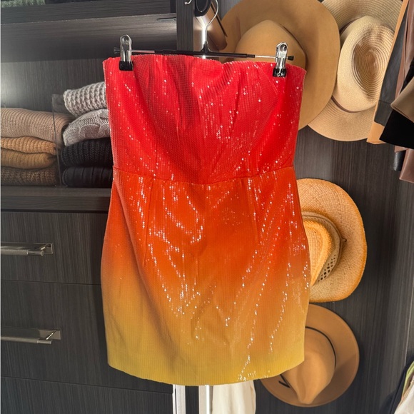 Runaway The Label MALIBU STRAPLESS DRESS - SUNRISE NWT, Small - Picture 7 of 9